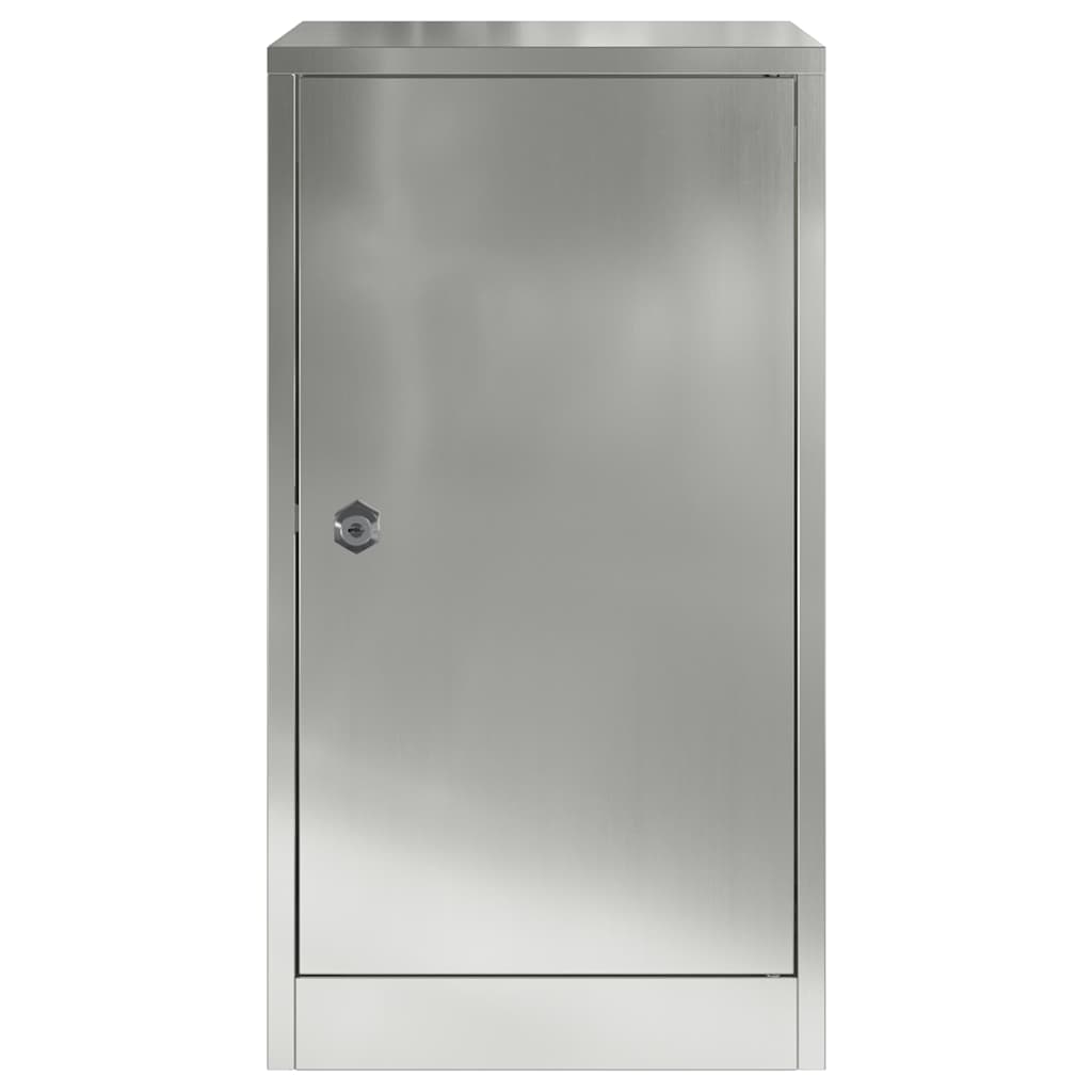Mailbox with Storage Black 30 x 20 x 55 cm Galvanised Steel