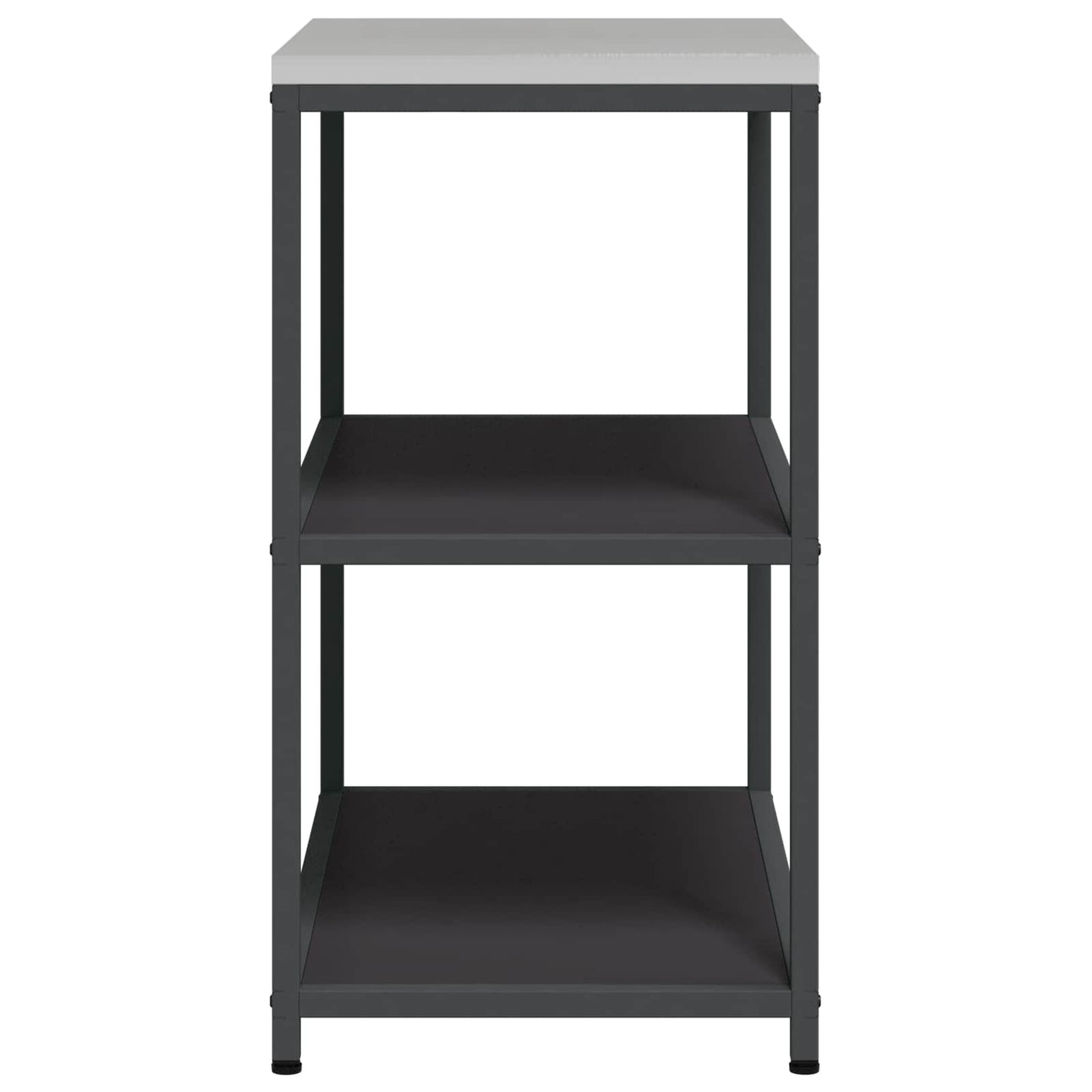 Kitchen Shelving Unit HATTEM Black 90 x 50 x 92 cm Steel
