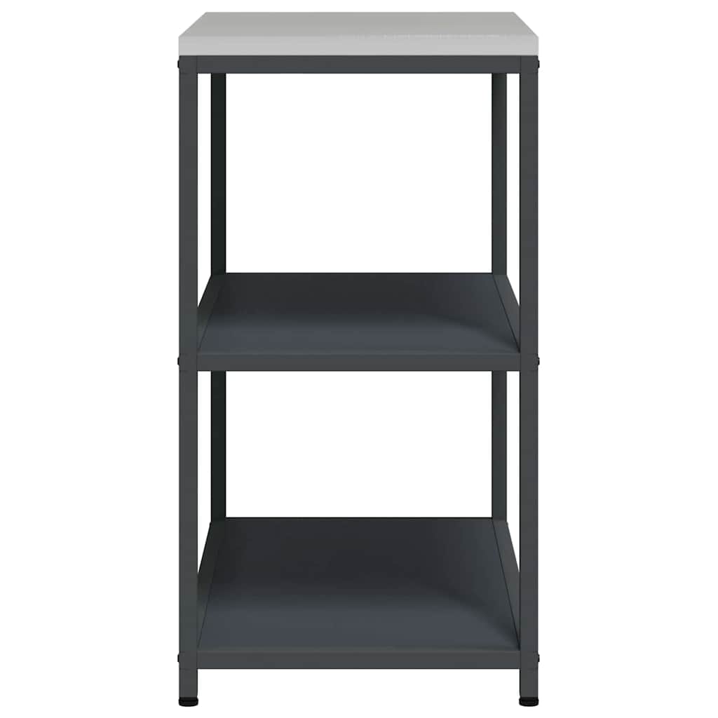 Kitchen Storage HATTEM Anthracite 90 x 50 x 92 cm Steel