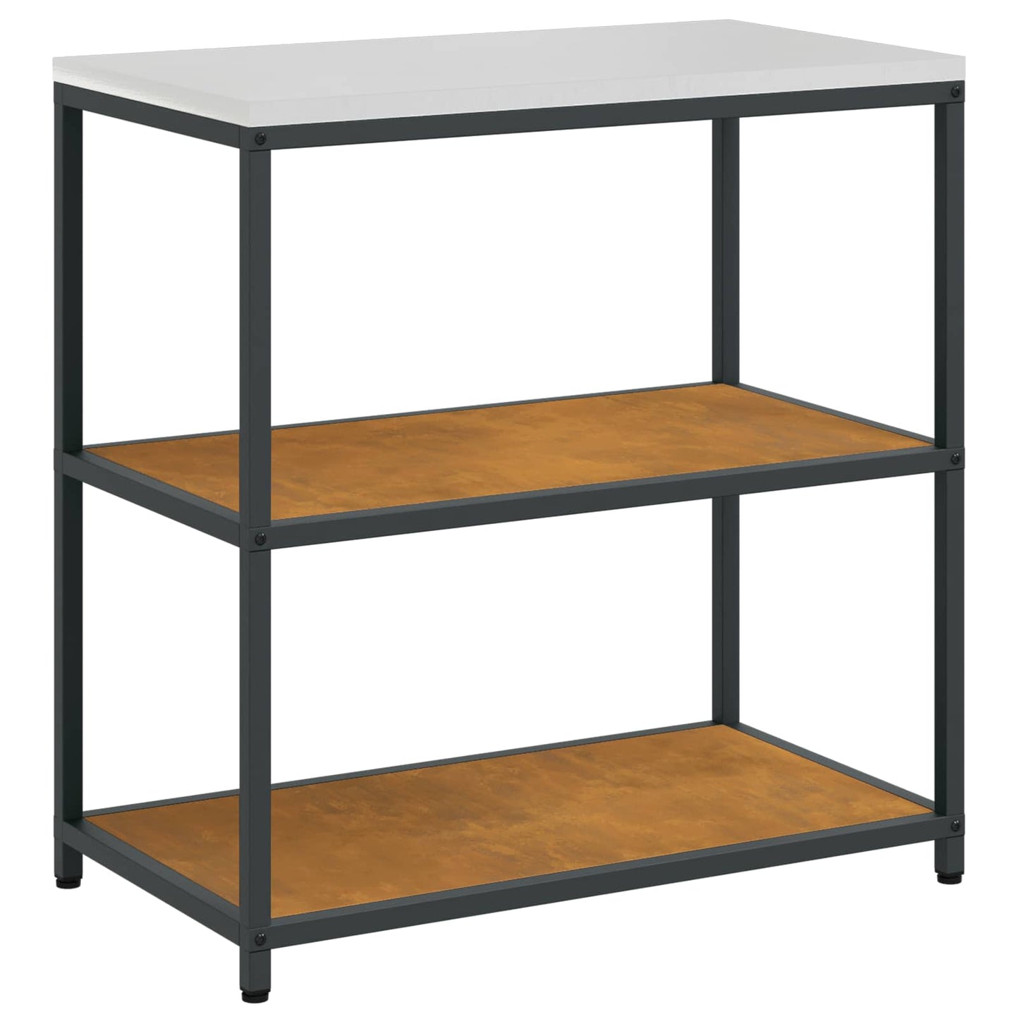 Kitchen Shelving Unit HATTEM Rusty 90 x 50 x 92 cm Steel