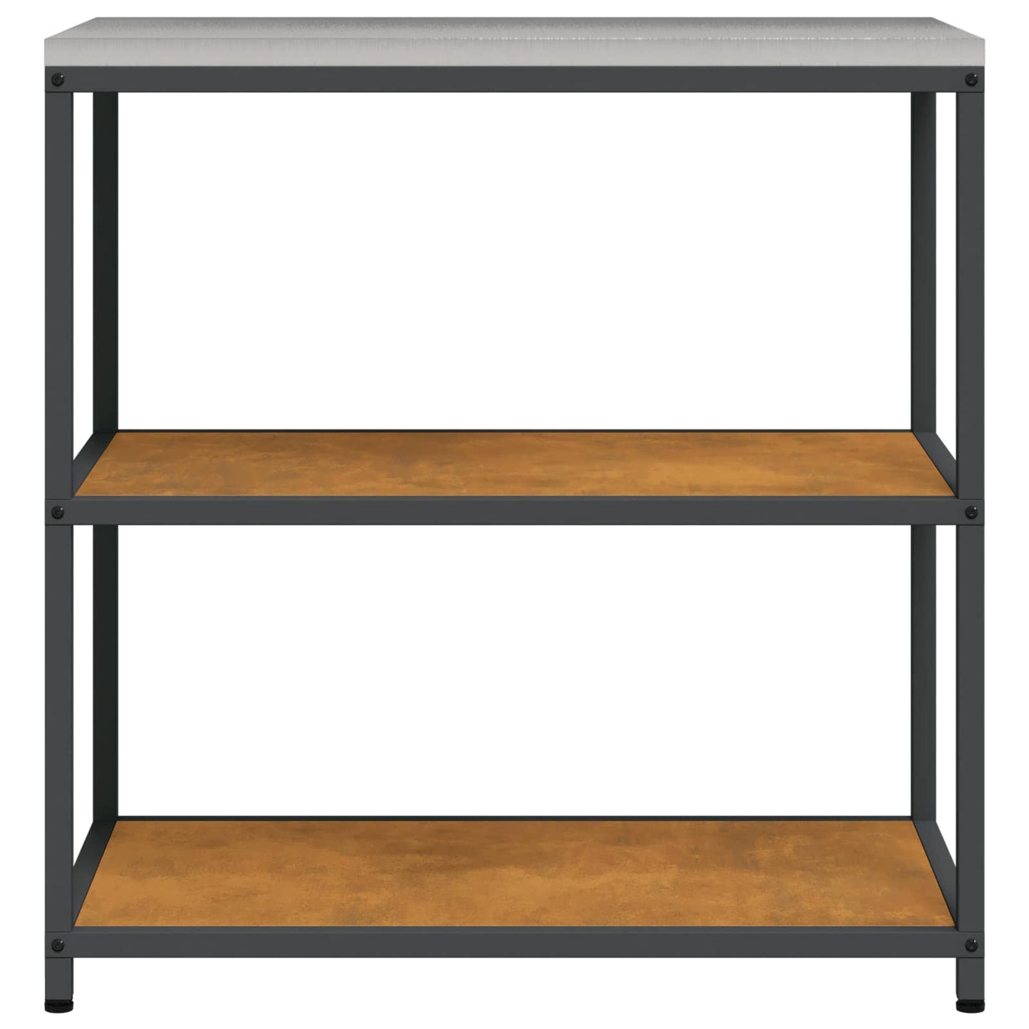 Kitchen Shelving Unit HATTEM Rusty 90 x 50 x 92 cm Steel