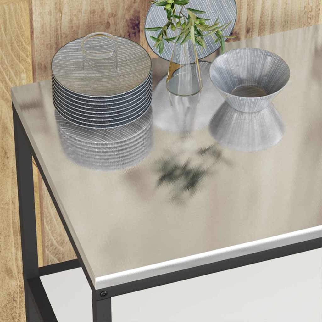 Kitchen Storage with Shelf White 60 x 50 x 92 cm Steel