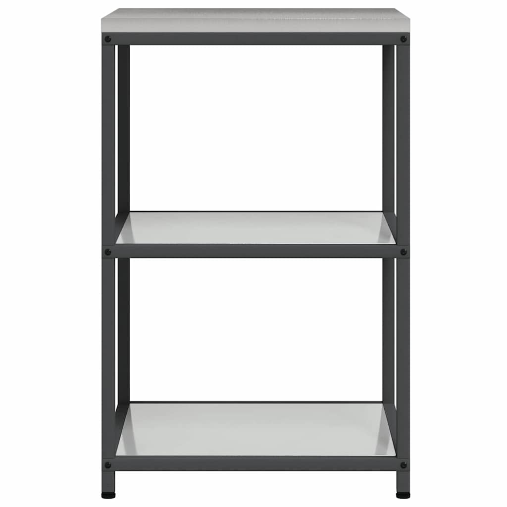 Kitchen Storage with Shelf Silver 60 x 50 x 92 cm Steel