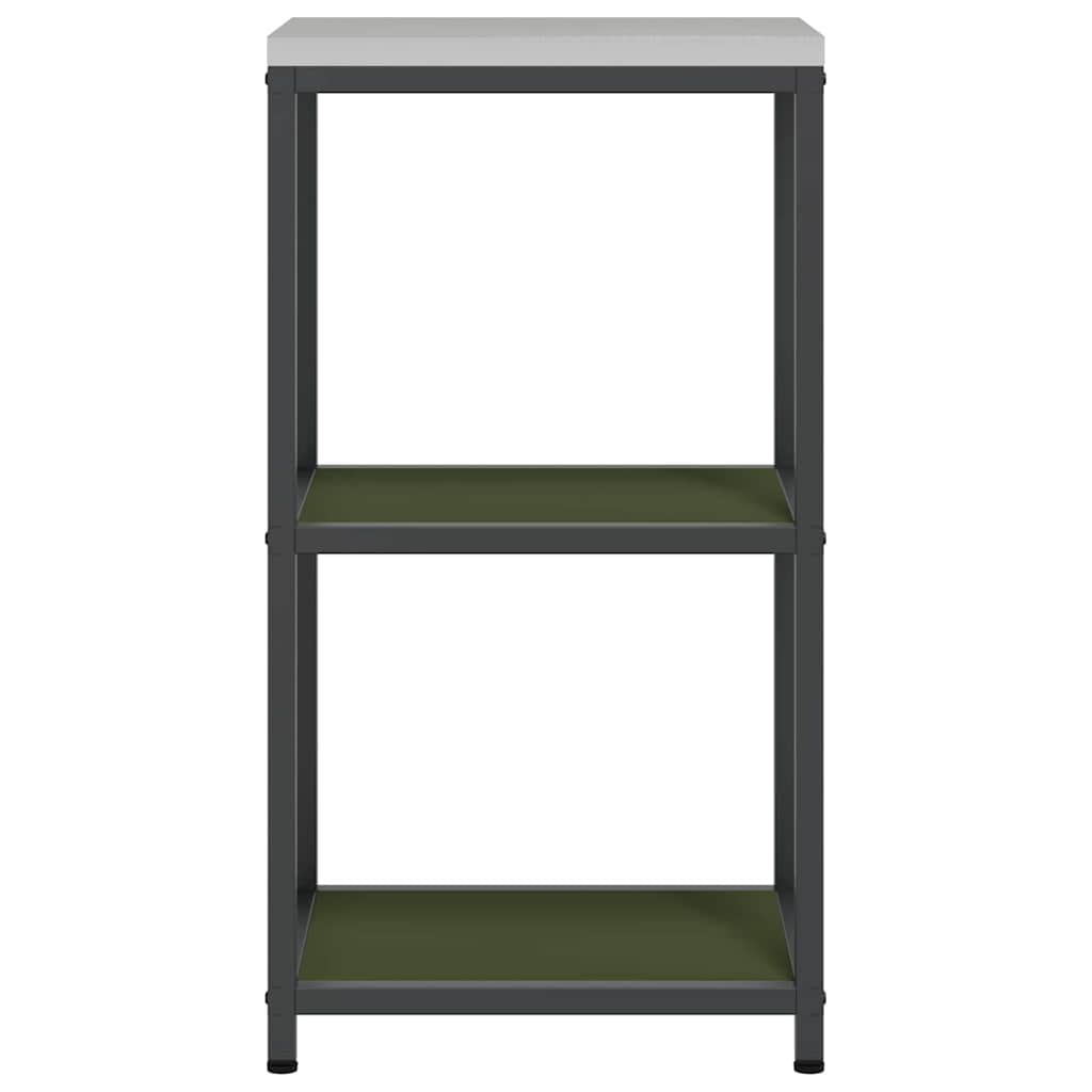 Kitchen Storage HATTEM Olive Green 40 x 50 x 92 cm Steel