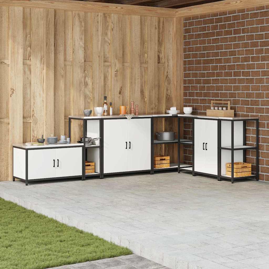 Kitchen Storage with Shelf White 30 x 50 x 92 cm Steel