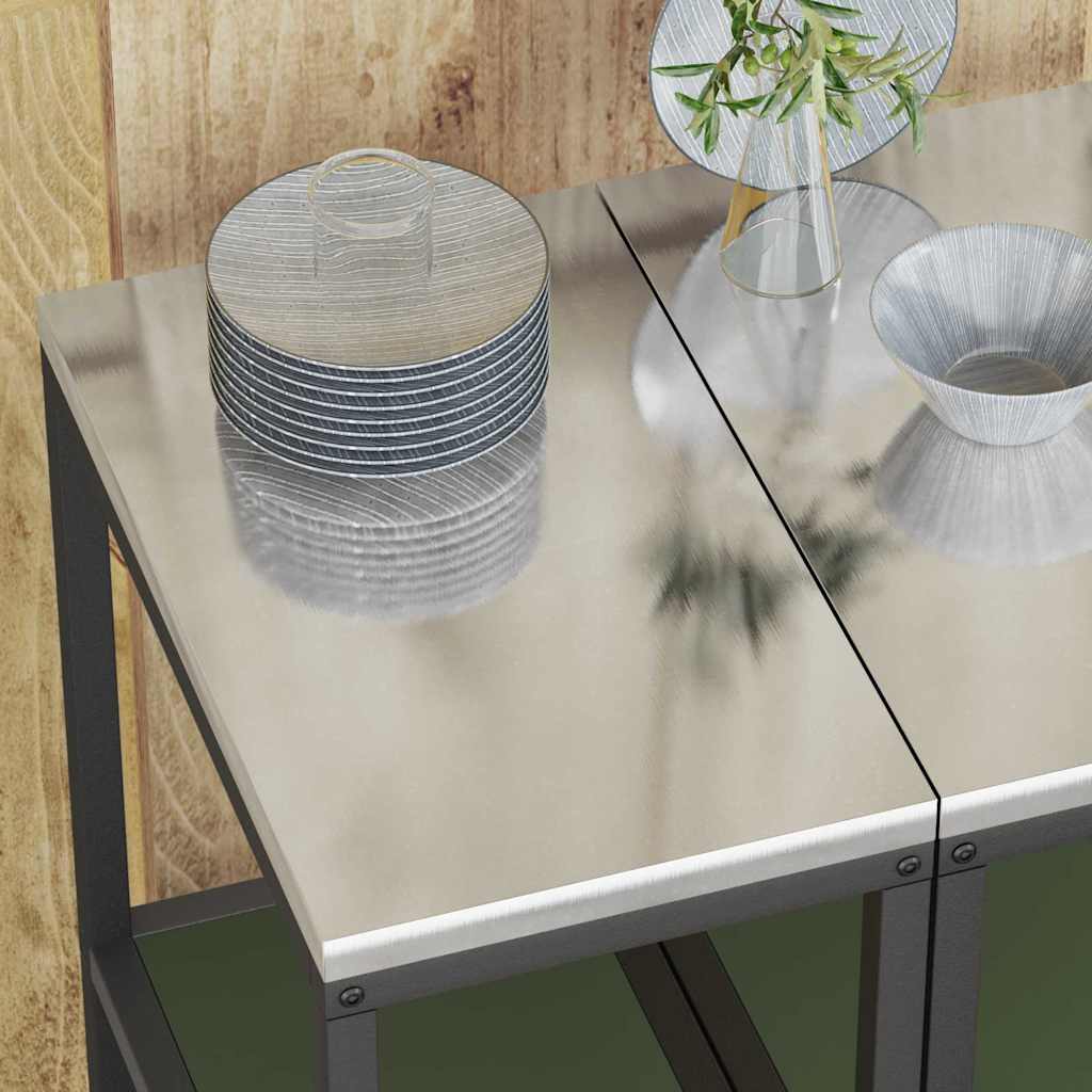 Kitchen Storage HATTEM Olive Green 30 x 50 x 92 cm Steel