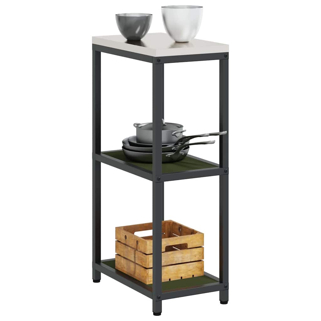 Kitchen Storage HATTEM Olive Green 30 x 50 x 92 cm Steel