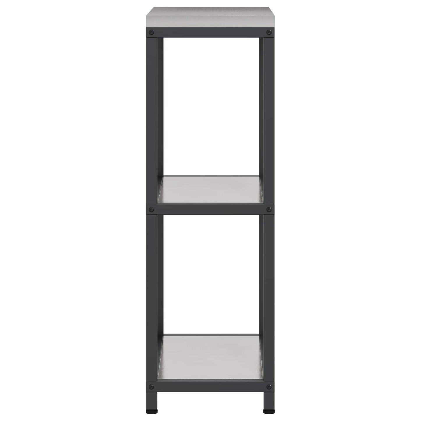 Kitchen Storage with Shelf Silver 30 x 50 x 92 cm Steel