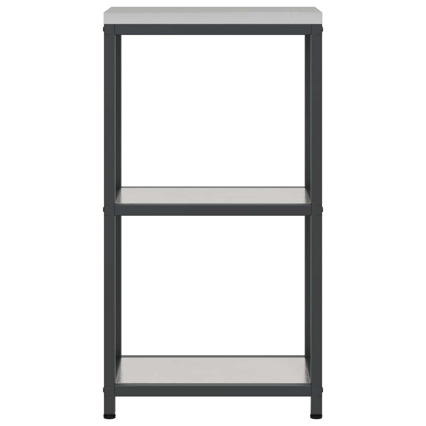 Kitchen Storage with Shelf Silver 30 x 50 x 92 cm Steel