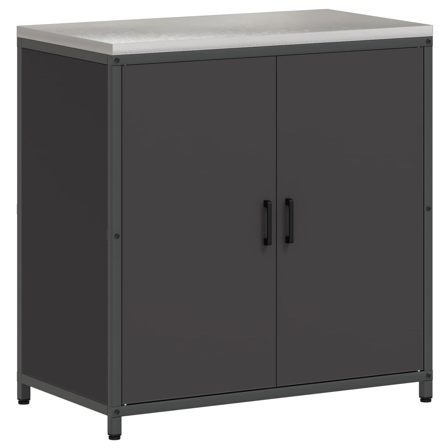 Kitchen Storage HATTEM Black 90 x 50 x 92 cm Steel