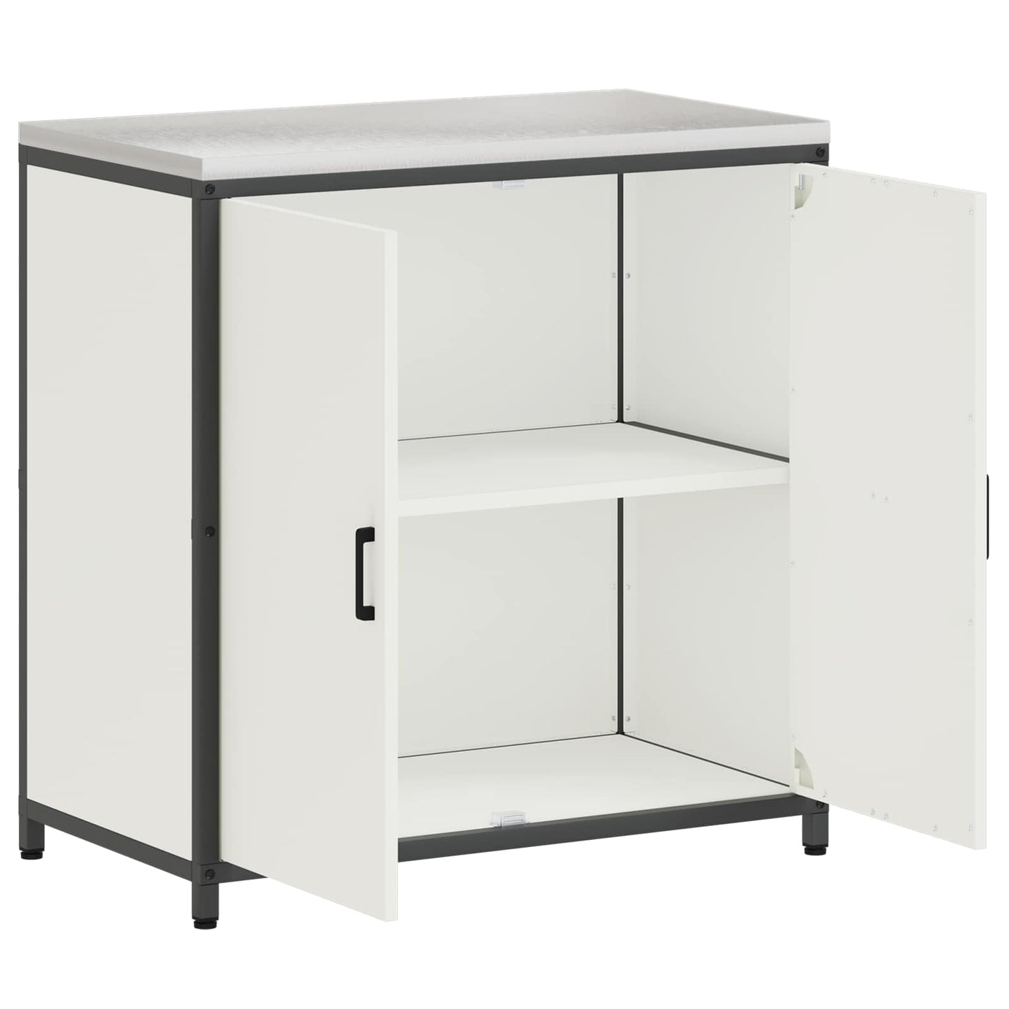 Kitchen Storage HATTEM White 90 x 50 x 92 cm Steel