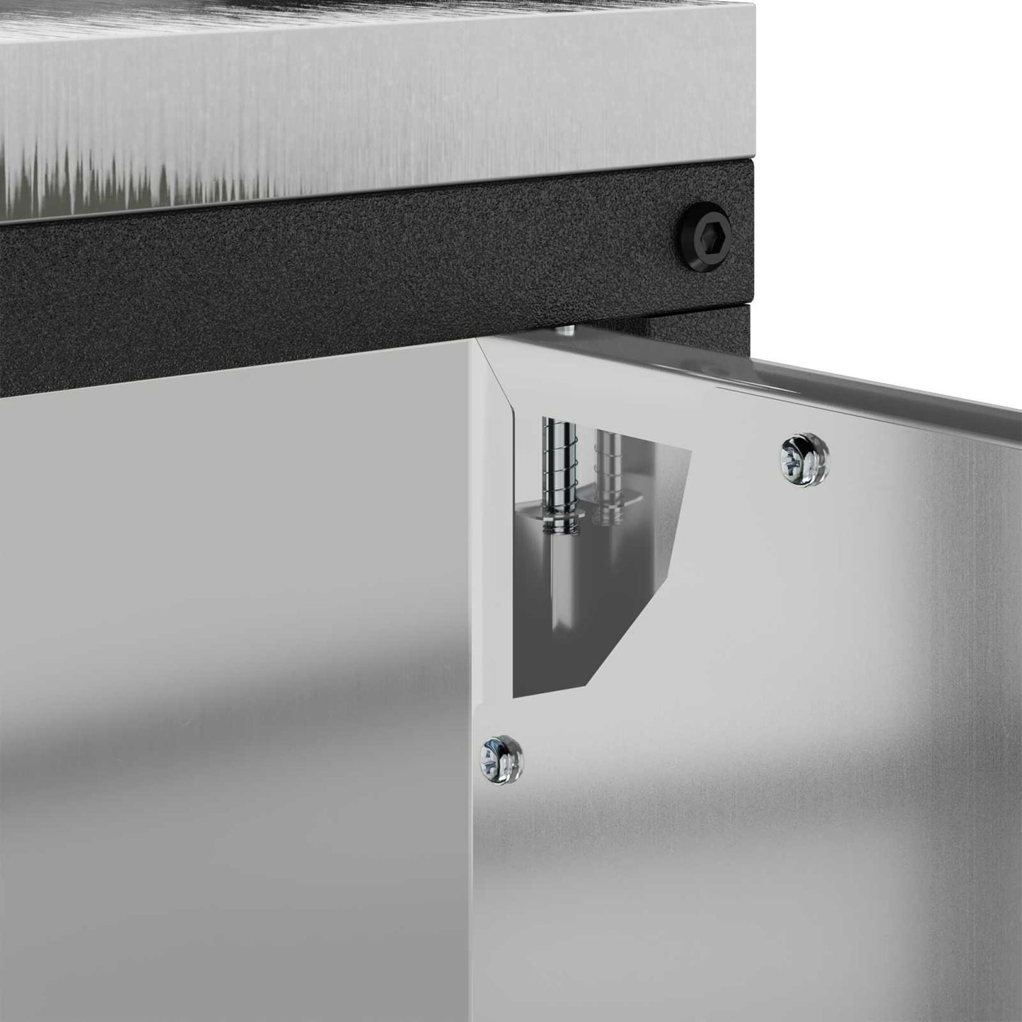 Kitchen Storage HATTEM Silver 90 x 50 x 92 cm Steel