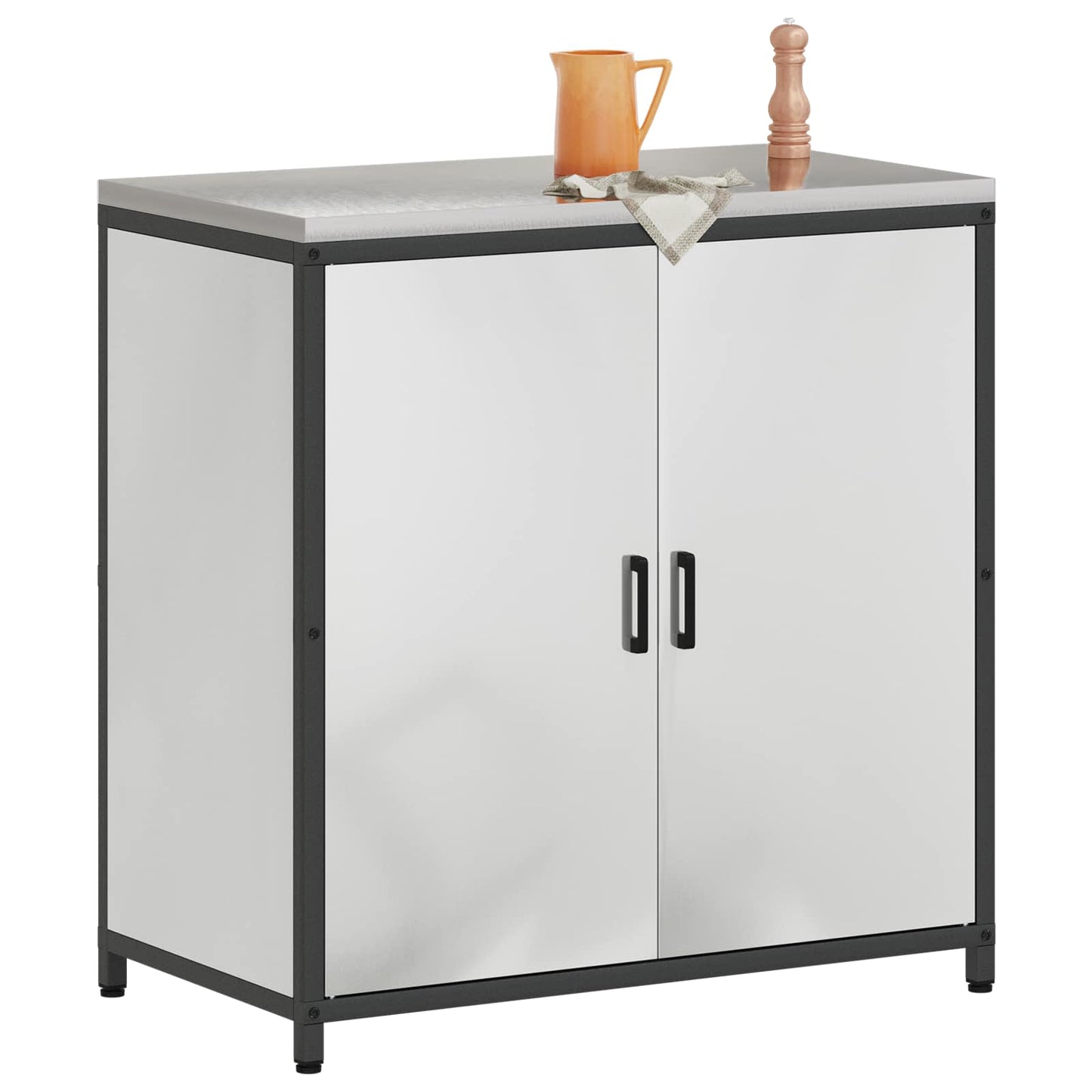 Kitchen Storage HATTEM Silver 90 x 50 x 92 cm Steel