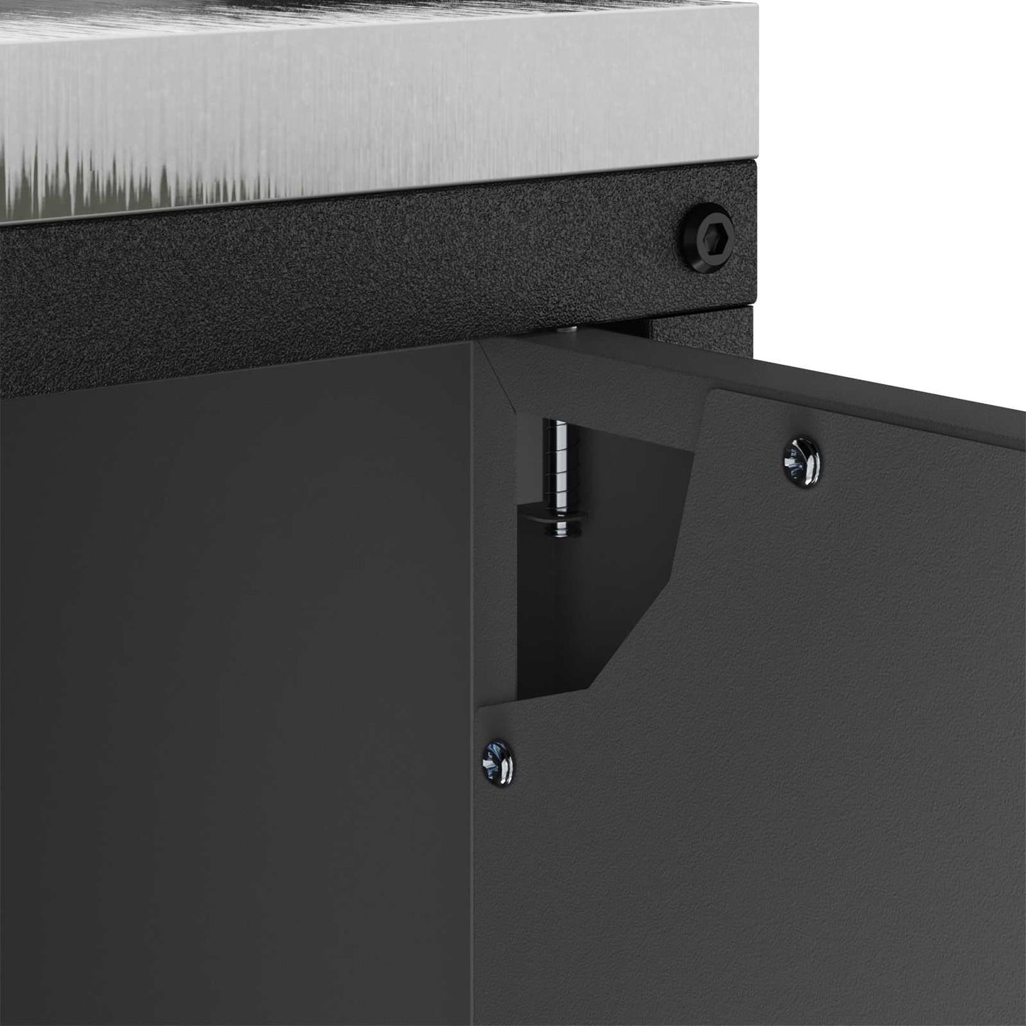 Kitchen Storage HATTEM Black 60 x 50 x 92 cm Steel