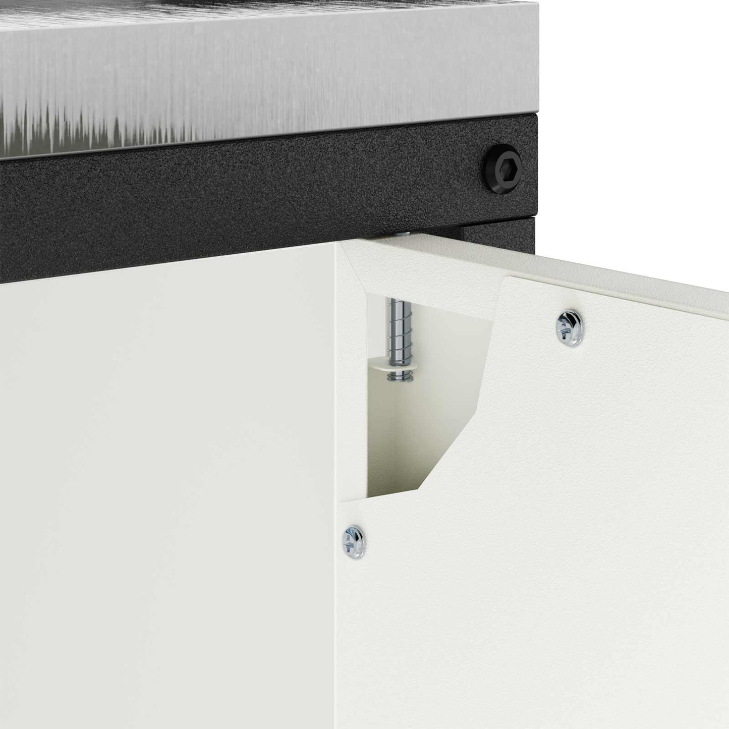 Kitchen Storage HATTEM White 60 x 50 x 92 cm Steel