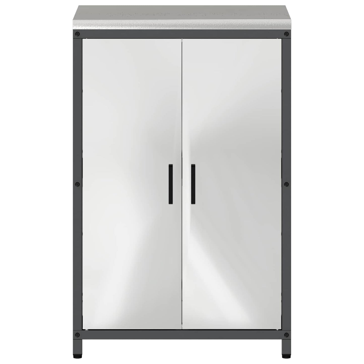 Kitchen Storage HATTEM Silver 60 x 50 x 92 cm Steel
