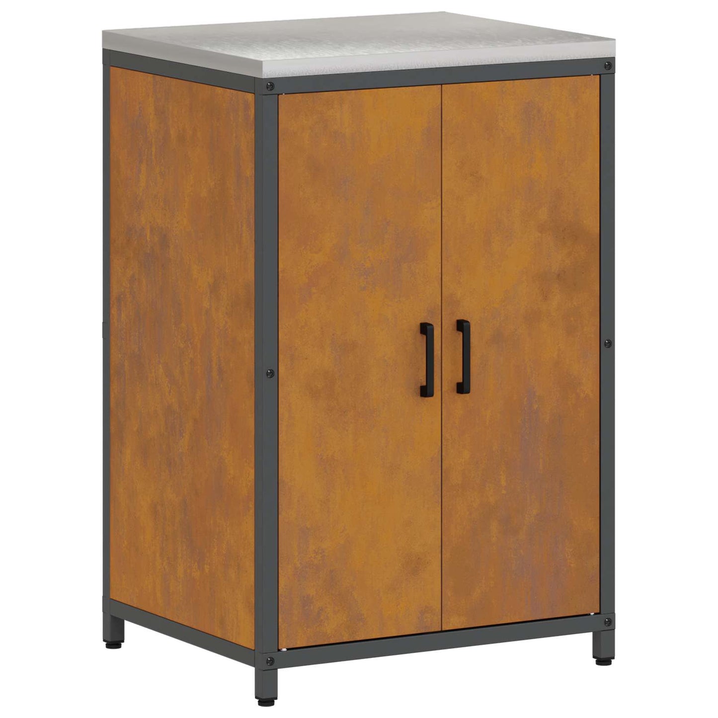 Kitchen Storage HATTEM Rusty 60 x 50 x 92 cm Steel