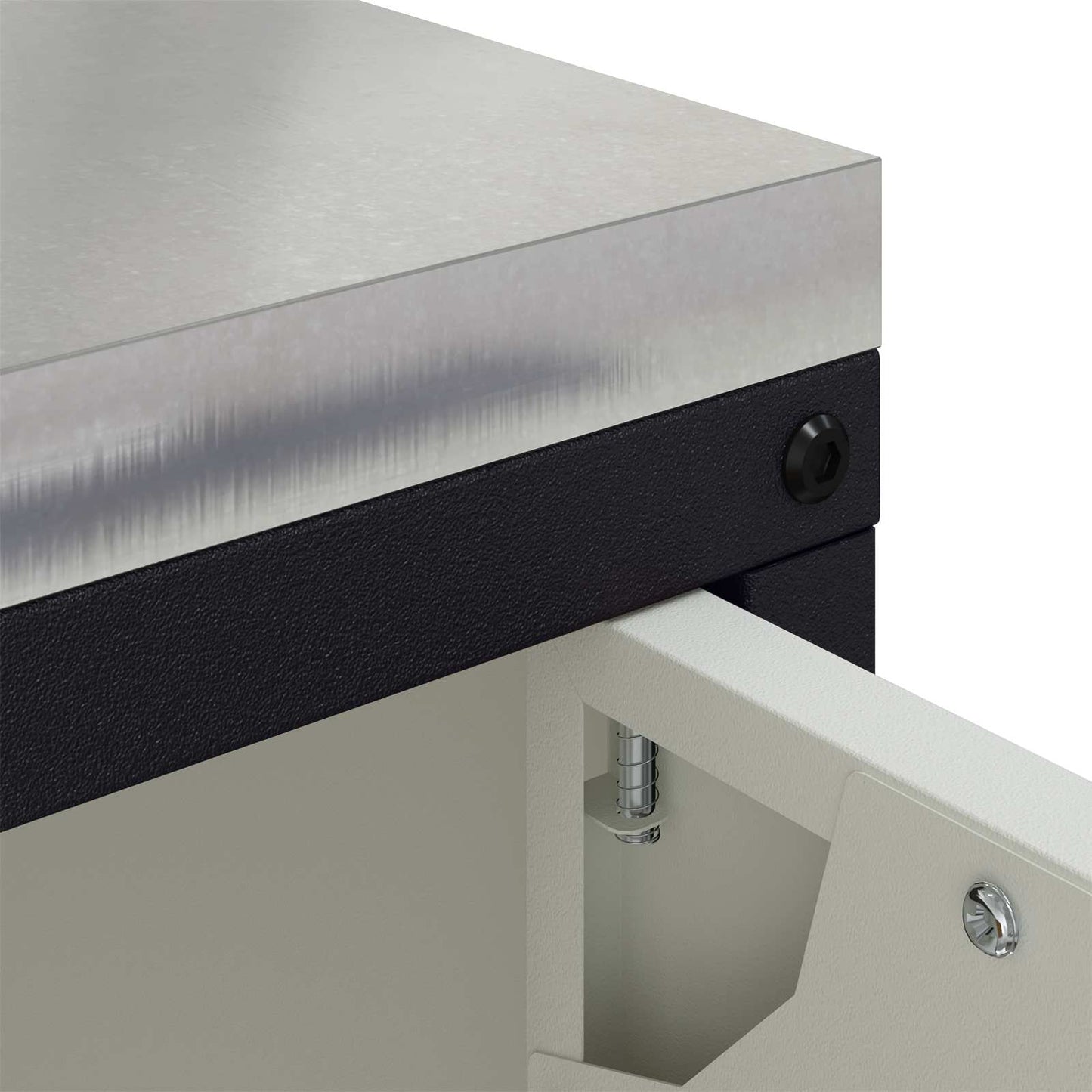 Kitchen Storage HATTEM White 90 x 50 x 53 cm Steel