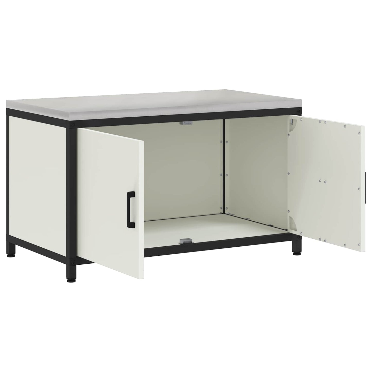 Kitchen Storage HATTEM White 90 x 50 x 53 cm Steel