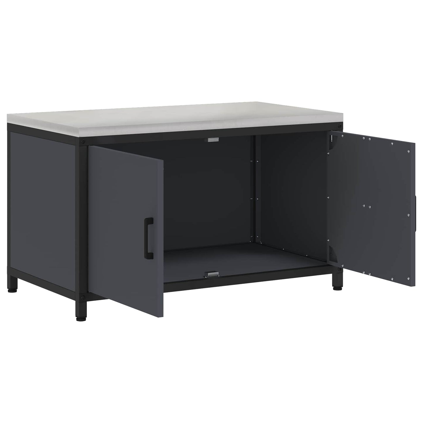 Kitchen Storage HATTEM Anthracite 90 x 50 x 53 cm Steel