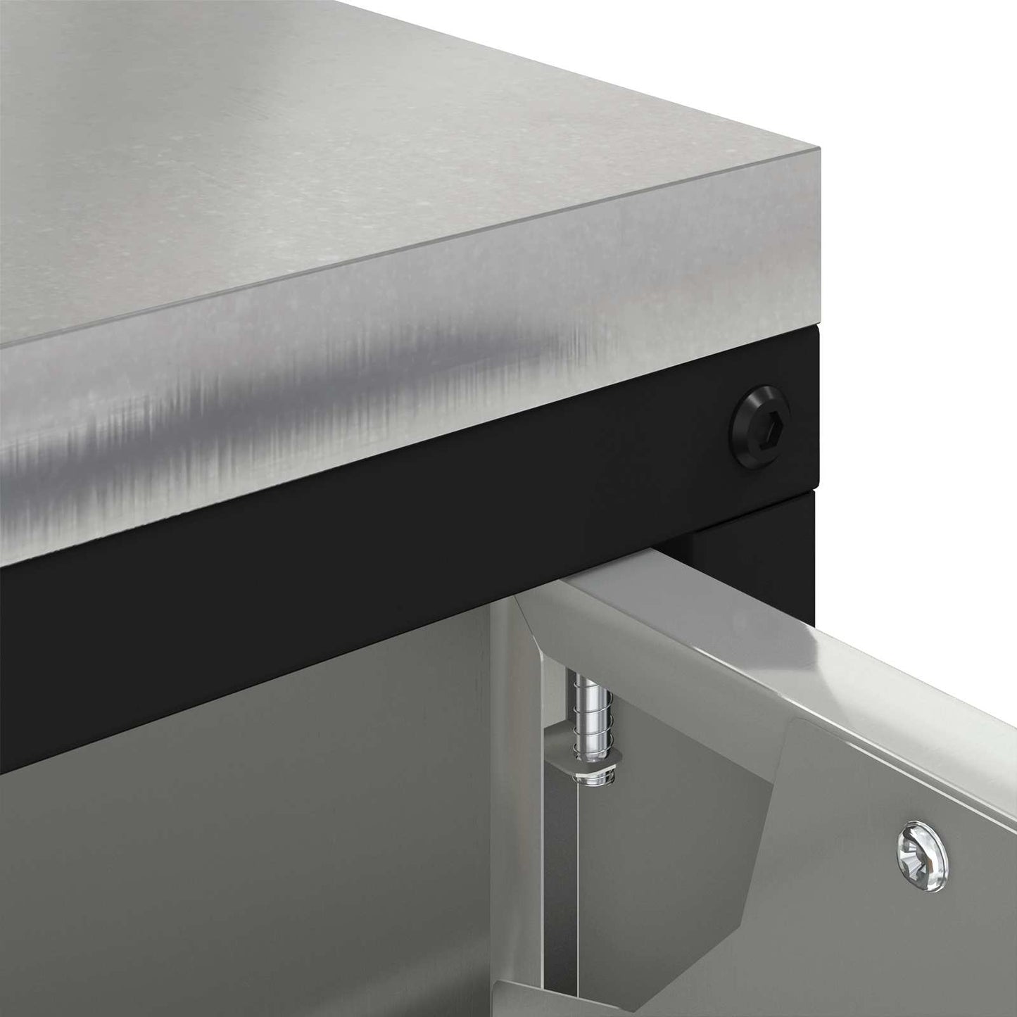 Kitchen Storage HATTEM Silver 90 x 50 x 53 cm Steel