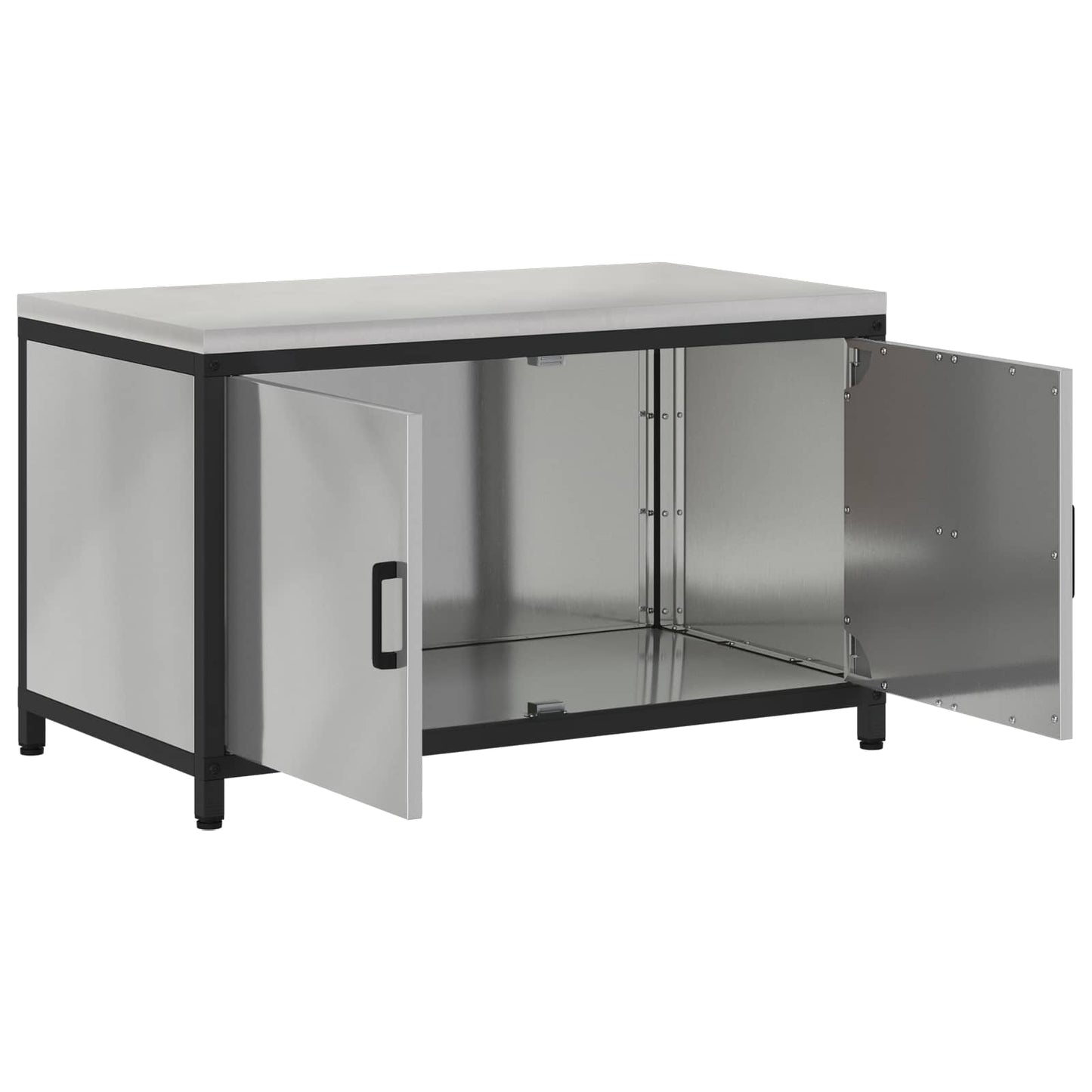 Kitchen Storage HATTEM Silver 90 x 50 x 53 cm Steel