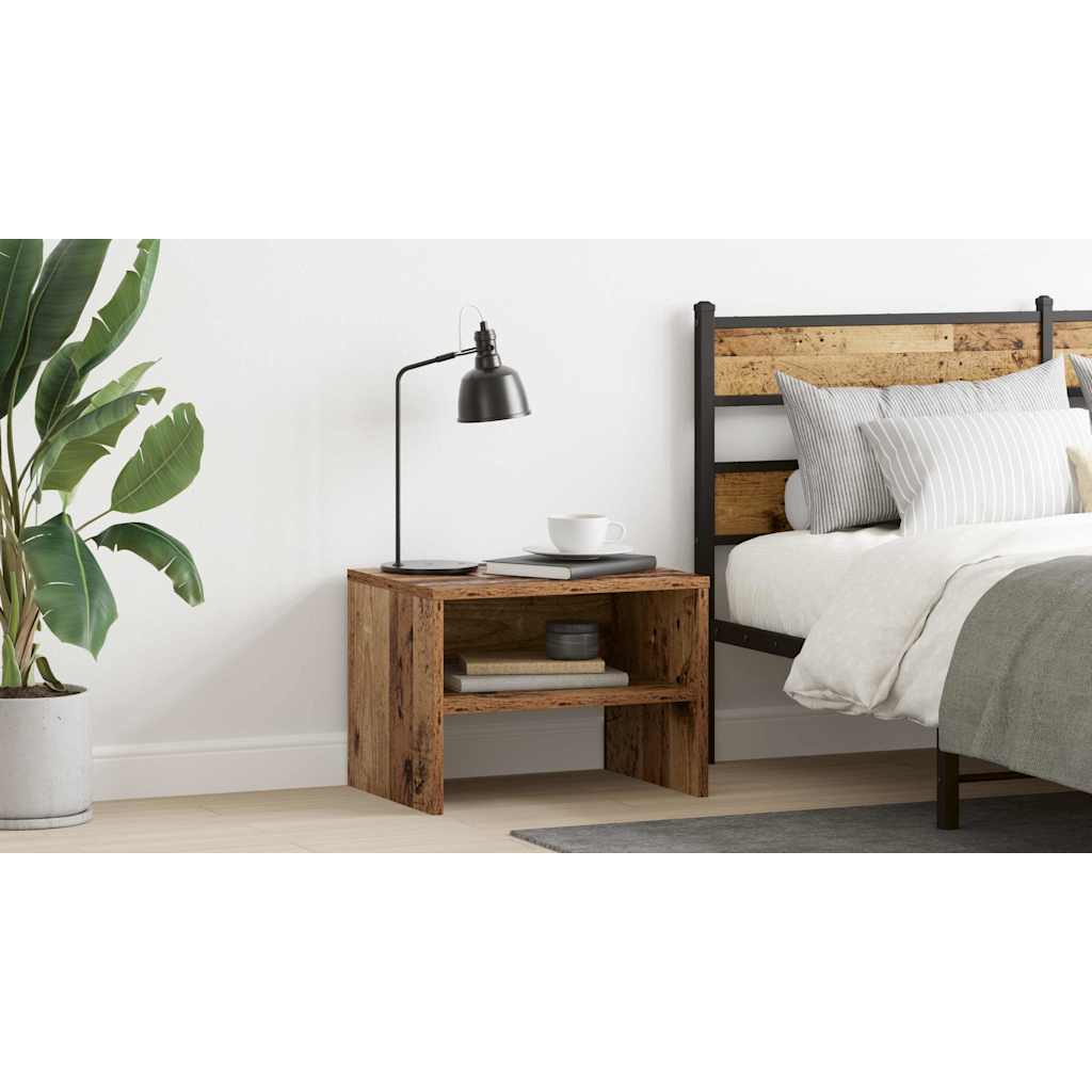 Bedside Cabinet Old wood 40 x 40 x 30 cm Engineered wood