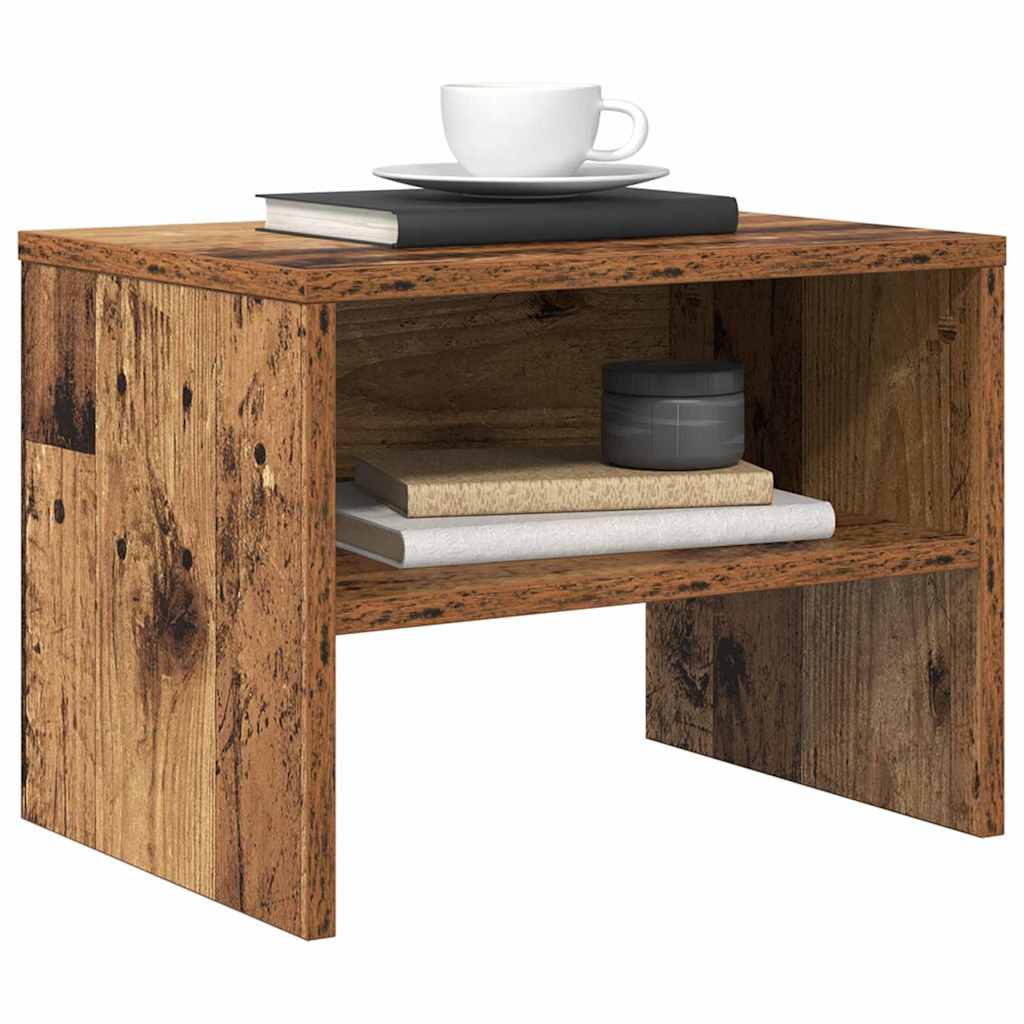 Bedside Cabinet 2 pcs Old wood 40 x 40 x 30 cm Engineered wood