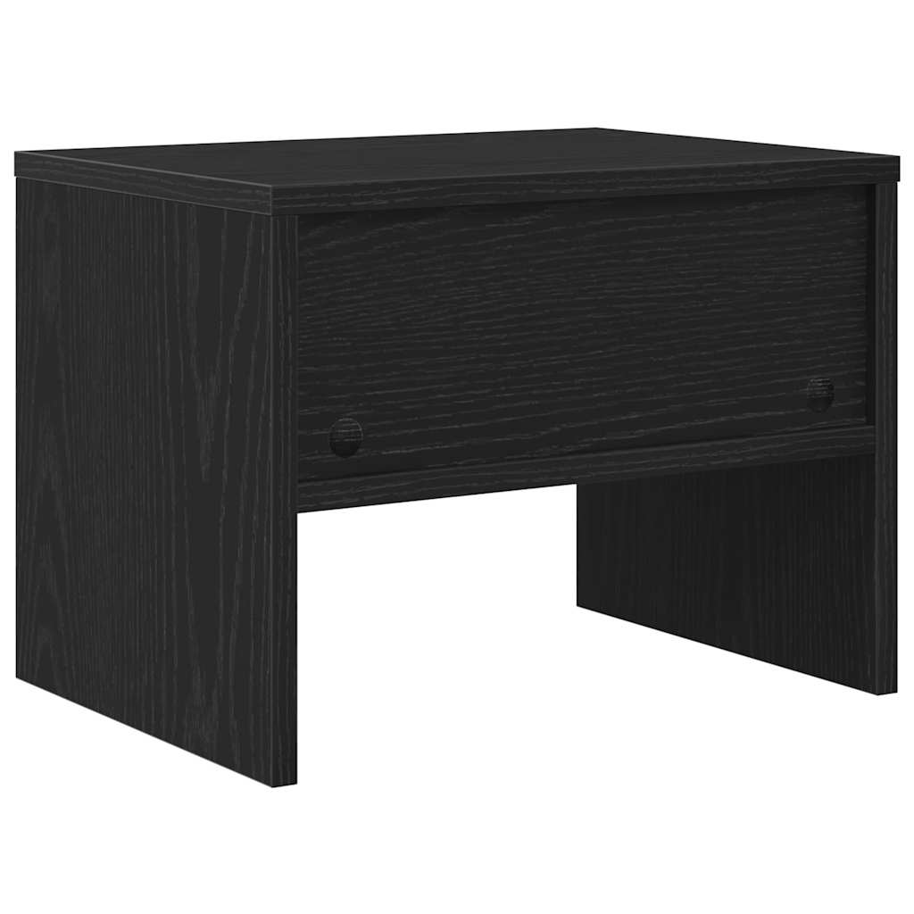 Bedside Cabinet 2 pcs Black oak 40 x 40 x 30 cm Engineered Wood