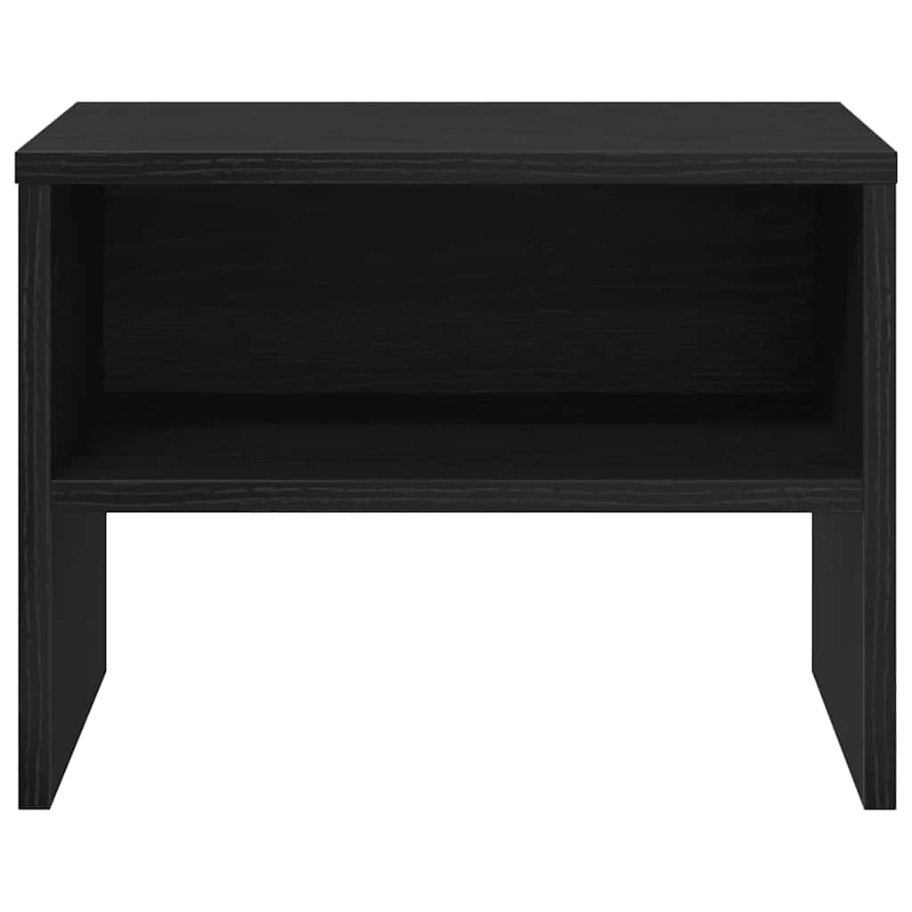 Bedside Cabinet 2 pcs Black oak 40 x 40 x 30 cm Engineered Wood