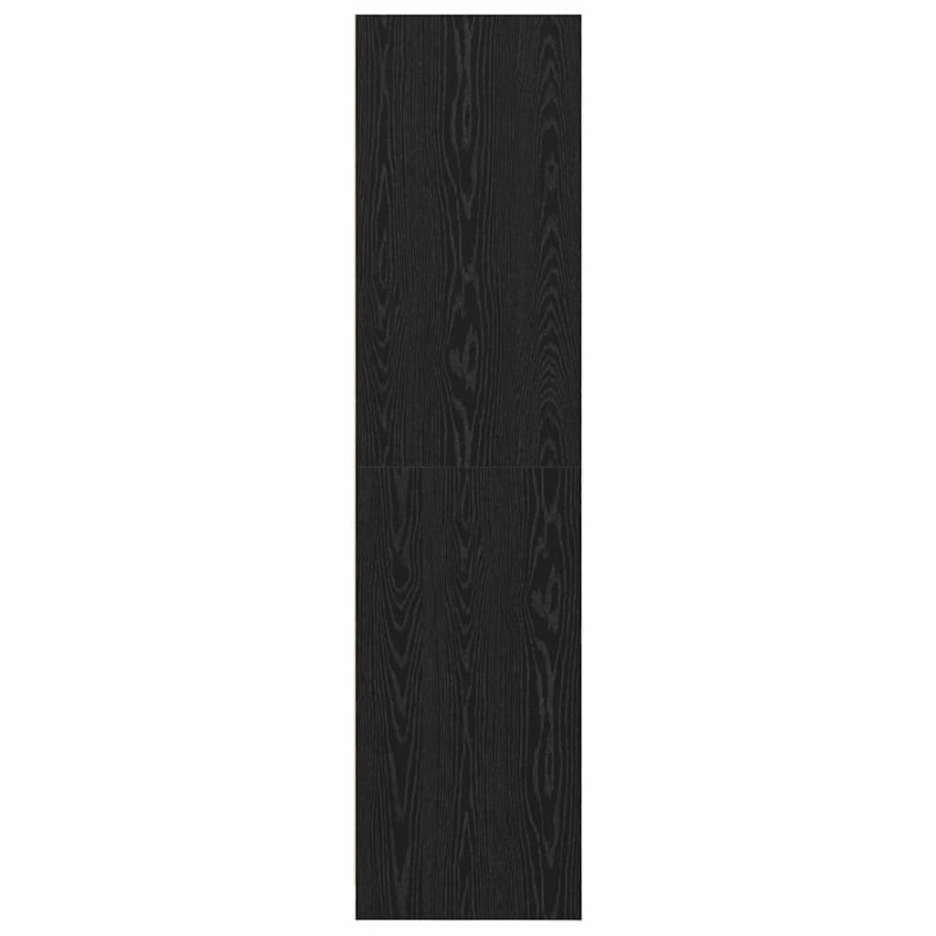 Wardrobe with Shelf Black Oak 50 x 50 x 200 cm Engineered Wood