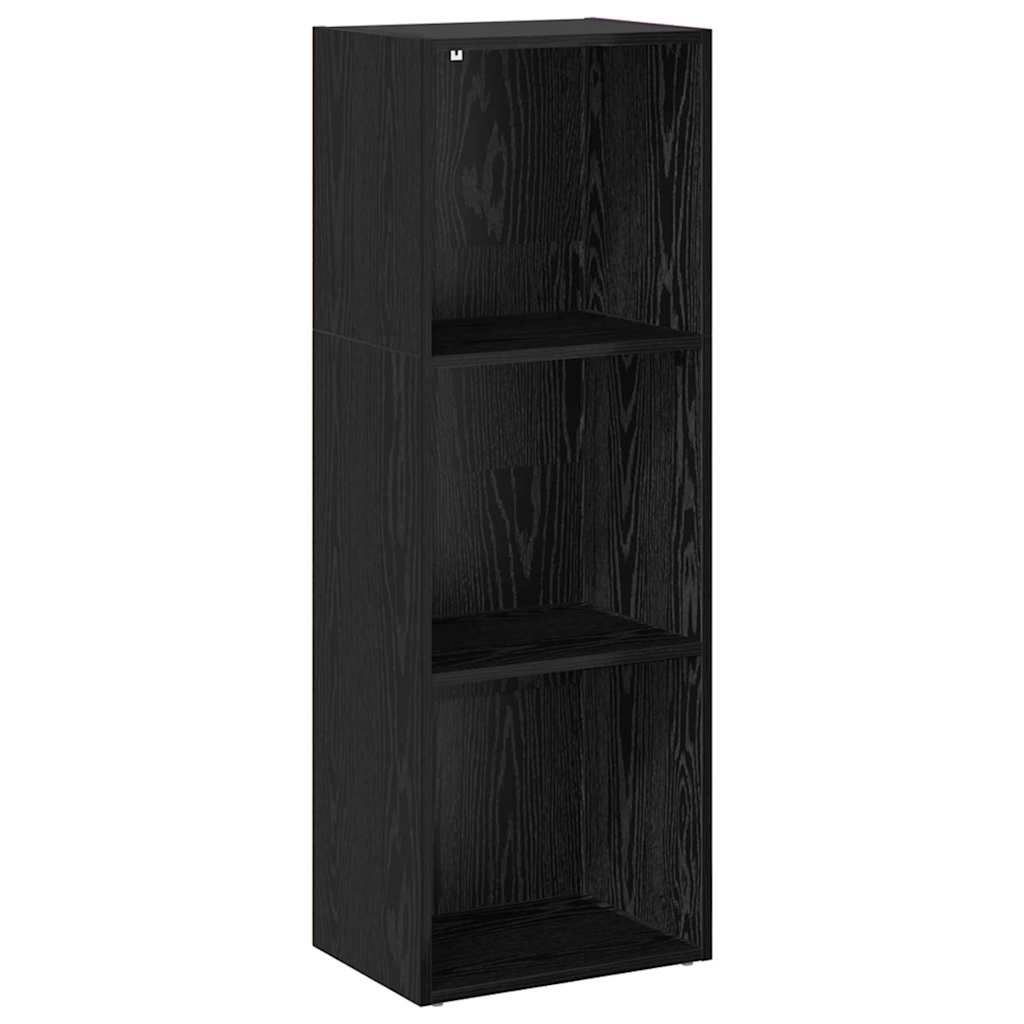 Bookshelf Black Oak 40 x 30 x 114 cm Engineered Wood