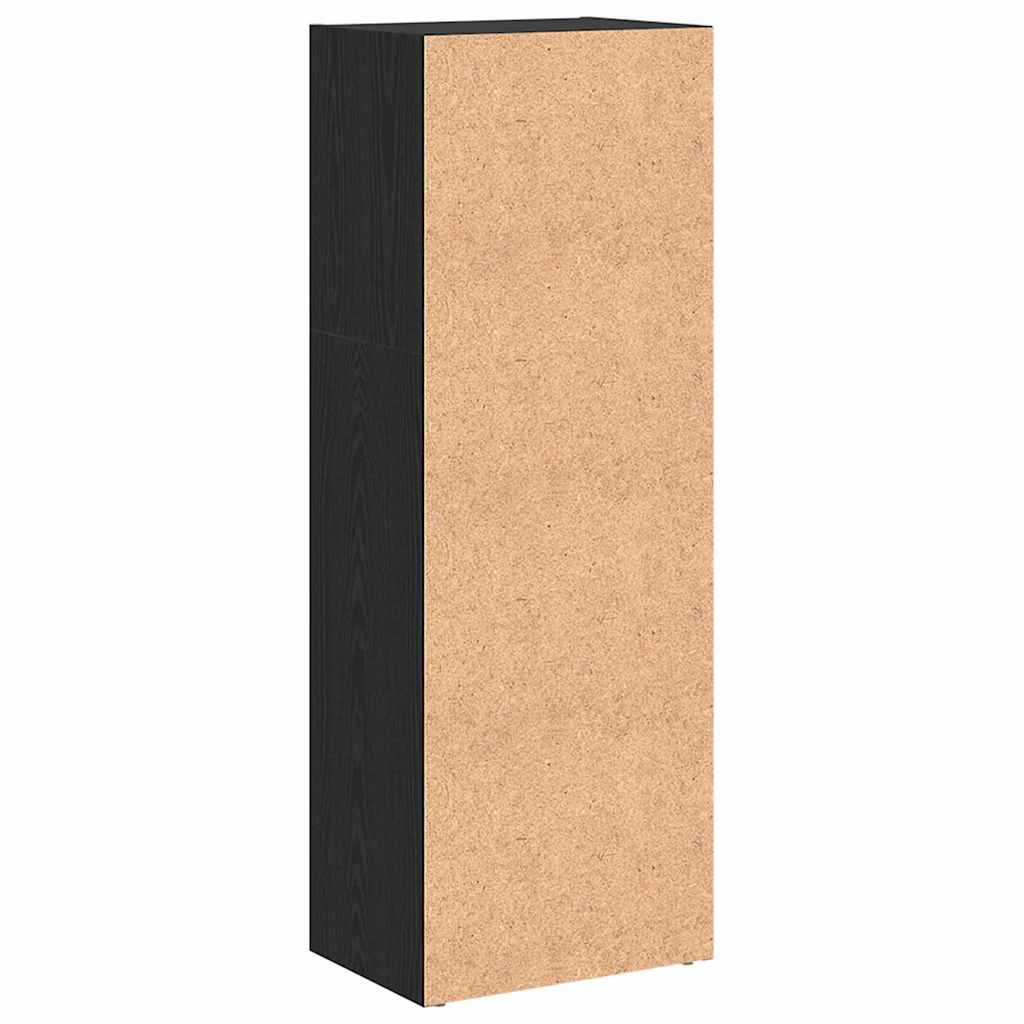 Bookshelf Black Oak 40 x 30 x 114 cm Engineered Wood