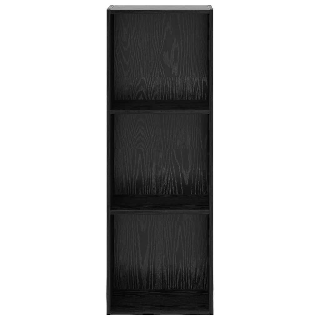 Bookshelf Black Oak 40 x 30 x 114 cm Engineered Wood
