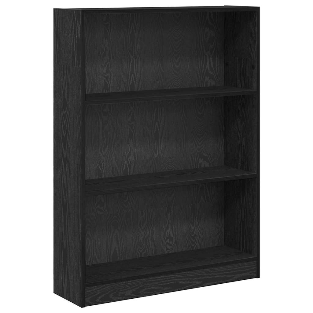 Bookshelf 80 x 24 x 109 cm Engineered Wood Black Oak