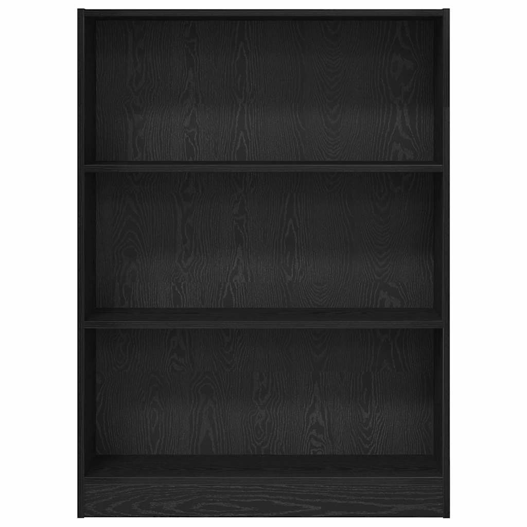 Bookshelf 80 x 24 x 109 cm Engineered Wood Black Oak