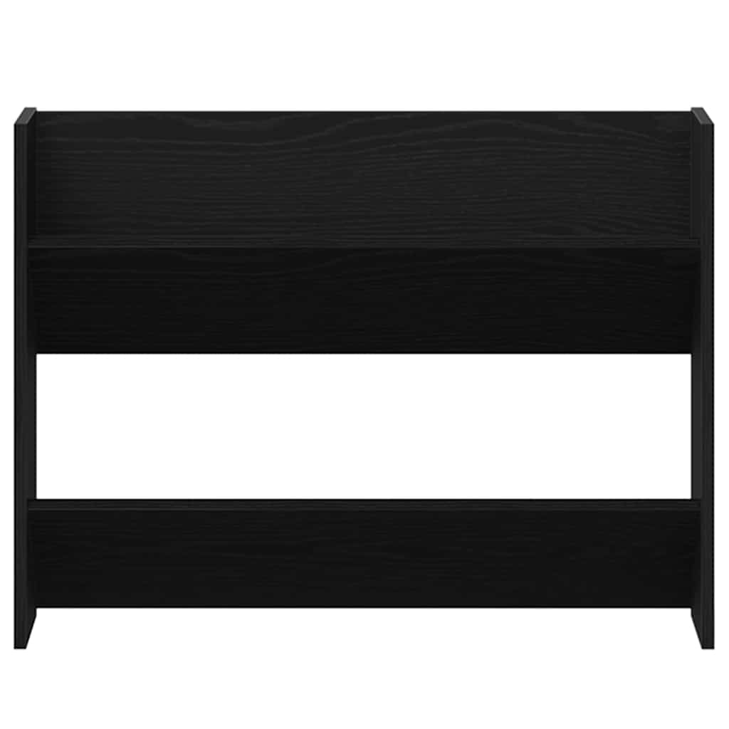 Shoe Cabinet Black Oak 82 x 18 x 60 cm Engineered Wood