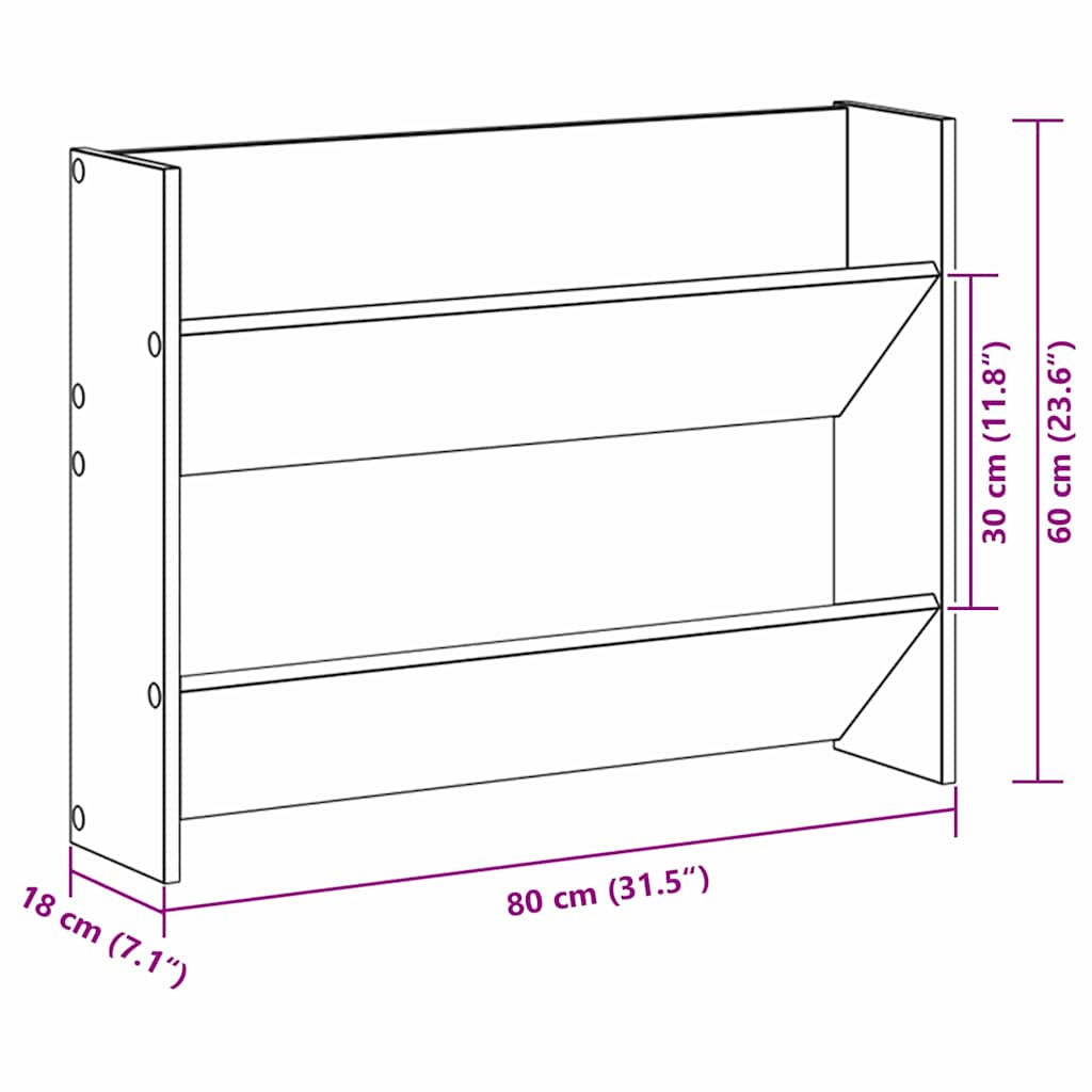 Shoe Cabinet 2 pcs Black Oak 83 x 18 x 60 cm Engineered Wood