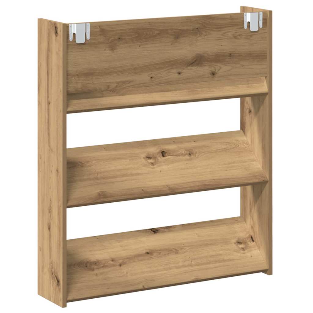Shoe Cabinet 2 pcs Artisan Oak 85 x 18 x 90 cm Engineered Wood
