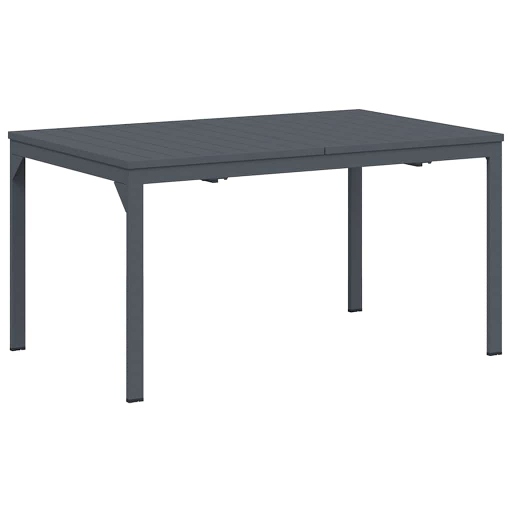Outdoor Dinner Table Folding Anthracite 210 x 90 x 73 cm Steel