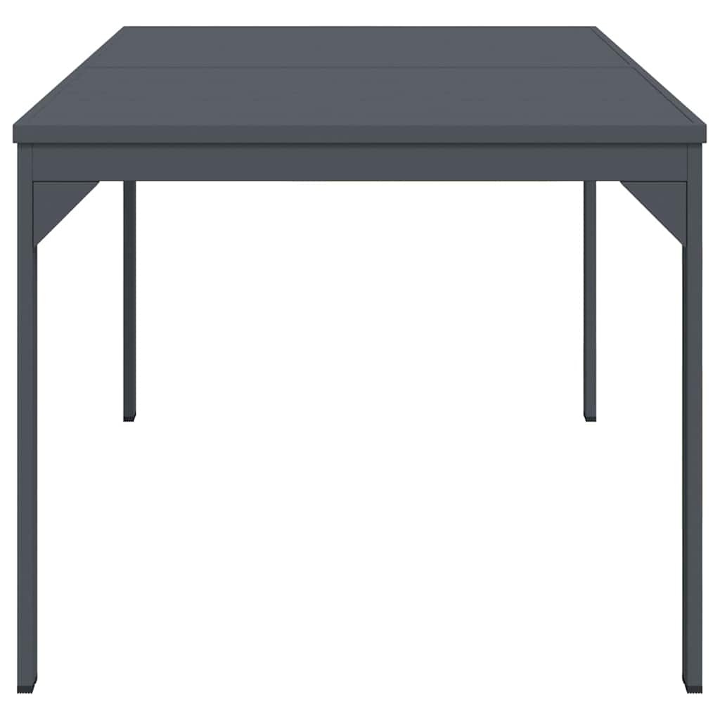 Outdoor Dinner Table Folding Anthracite 210 x 90 x 73 cm Steel