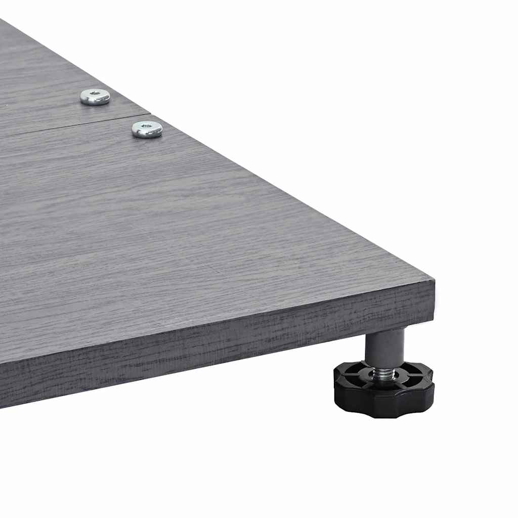 Parasol Base Dark Grey Wood Look 45 x 45 x 31 cm