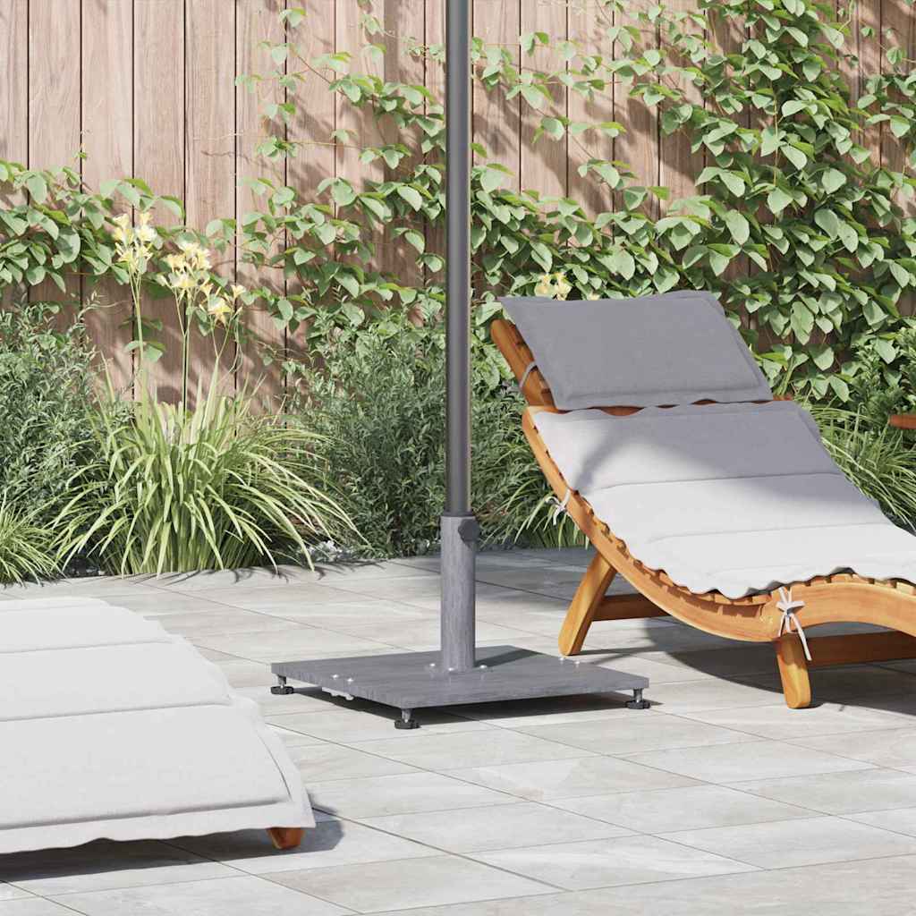 Parasol Base Dark Grey Wood Look 45 x 45 x 31 cm