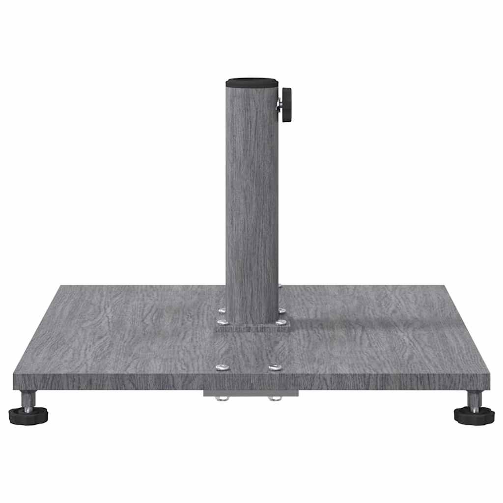 Parasol Base Dark Grey Wood Look 45 x 45 x 31 cm