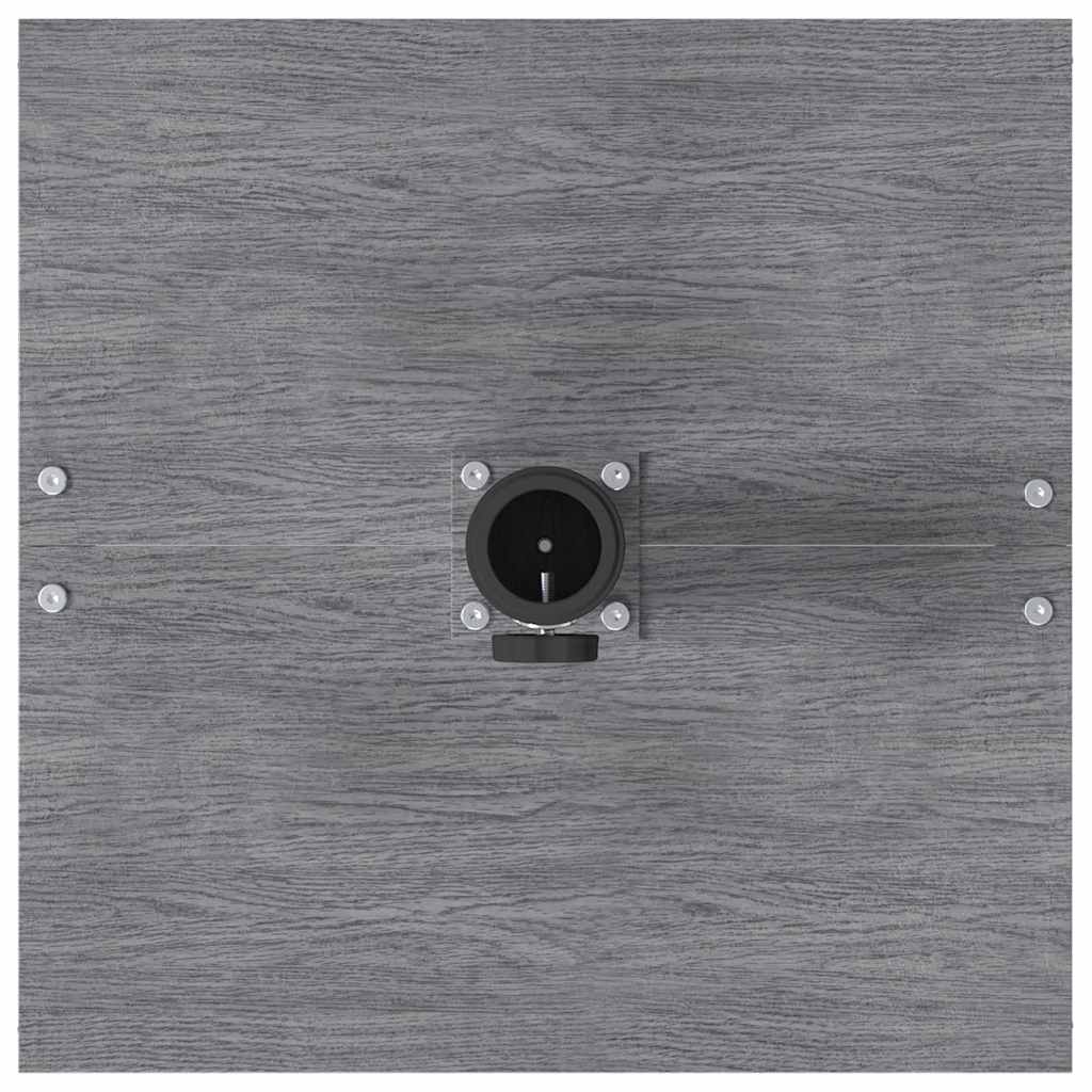 Parasol Base Dark Grey Wood Look 45 x 45 x 31 cm