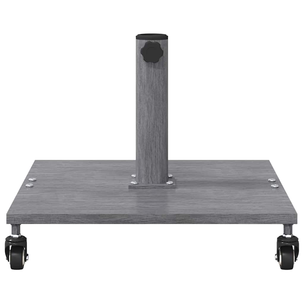 Parasol Base Dark Grey Wood Look 45 x 45 x 31.5 cm