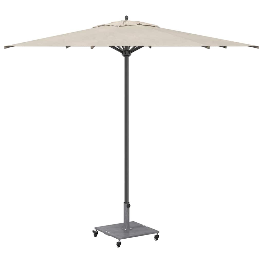 Parasol Base Dark Grey Wood Look 45 x 45 x 31.5 cm