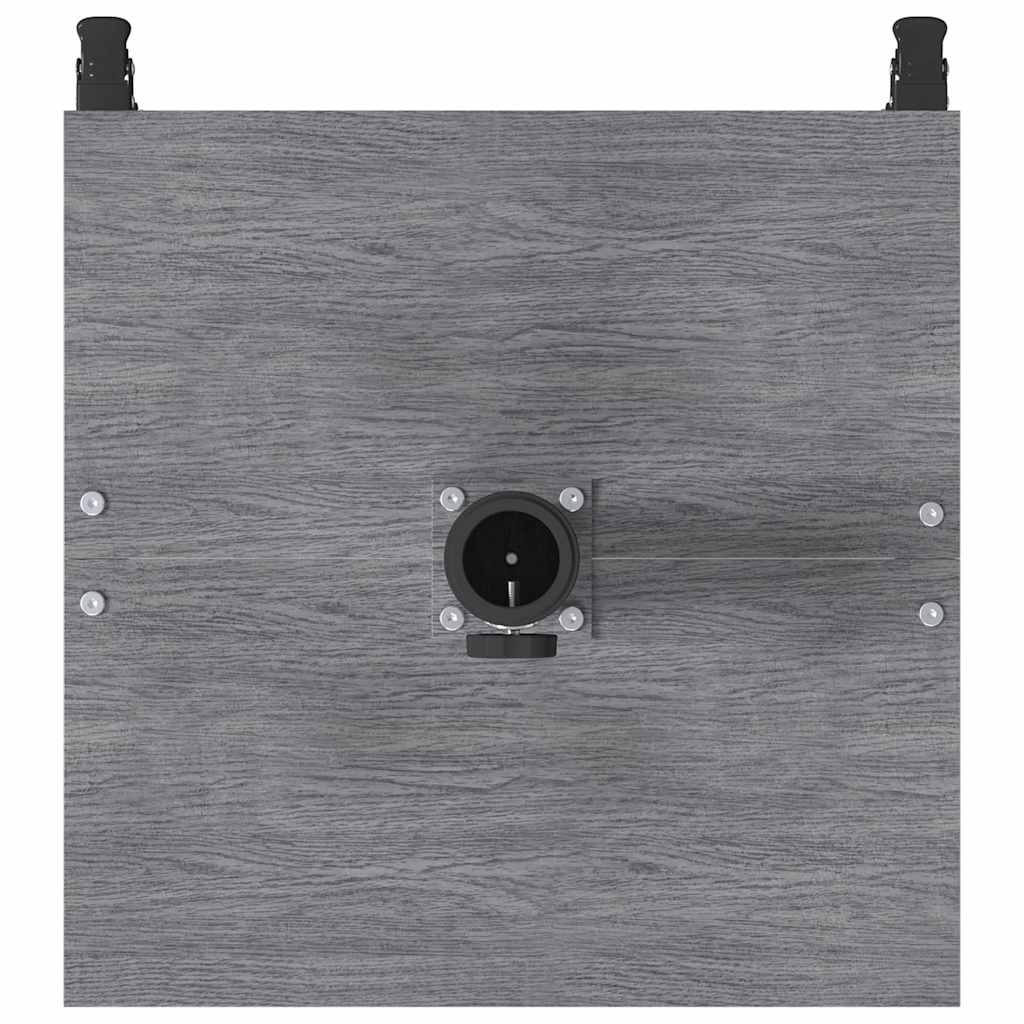 Parasol Base Dark Grey Wood Look 45 x 45 x 31.5 cm