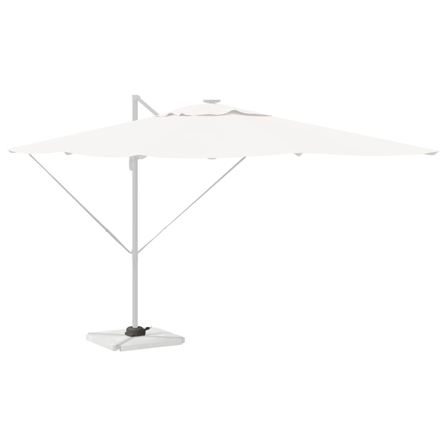 Parasol Base Silver 23 x 14 x 6 cm