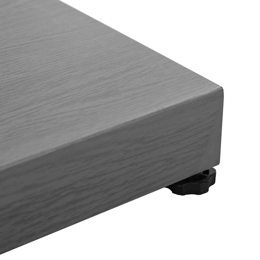 Parasol Base Dark Grey Wood look 45 x 45 x 31.5 cm